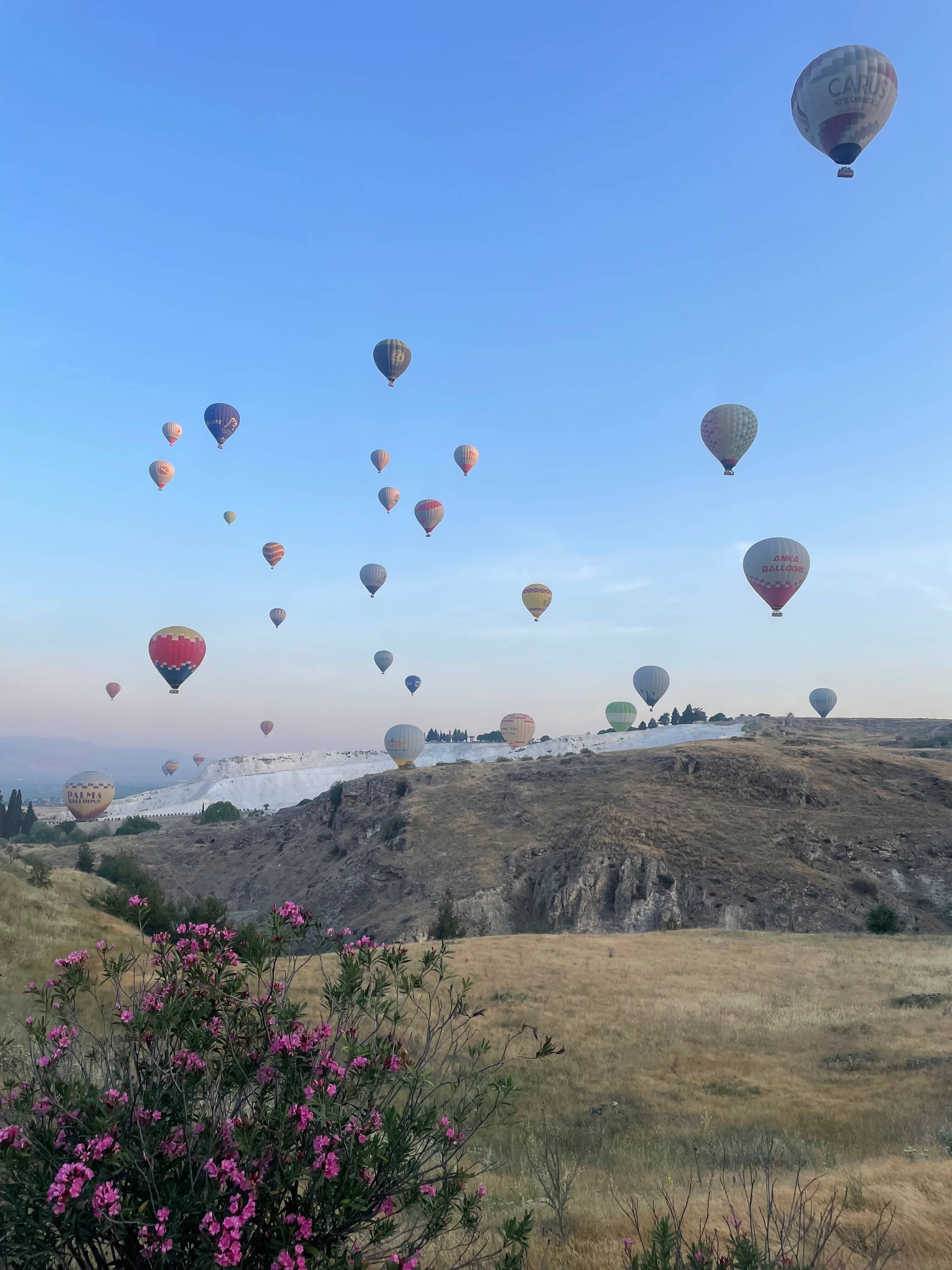 Another reason to get up early, the stunning views of the balloons