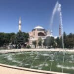 Hagia Sophia and fountain day time